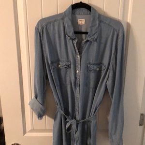 Gap Chambray Shirt Dress